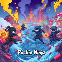 Pockie Ninja: Shadow Chocolate Wars - Text-based game