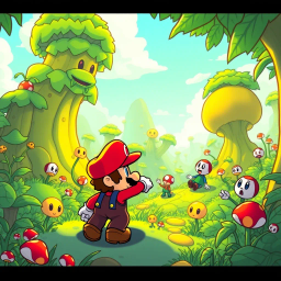 Super Mario: Empire of the Weeds - Text-based game