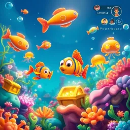 Flappy Fish Frenzy - Text-based game