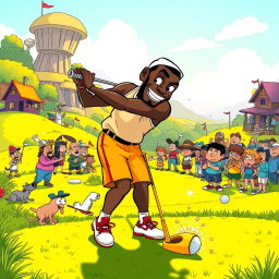 Fairway of Kings: LeBron's Golf Saga - Text-based game