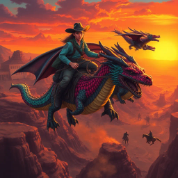 Drake Dust: Dragon Riders of the West - Text-based game