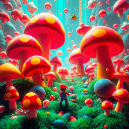 Mushroom Mayhem: Hacked Realities - Text-based game