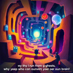 Pac-Mind: The Psychedelic Chase - Text-based game