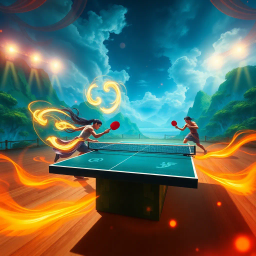 Paddle Wars: The Legend of Ping Pongatia - Text-based game