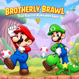 Brotherly Brawl: The Quest for Koopa's Key - Text-based game