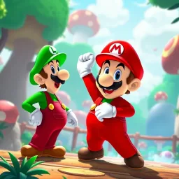 Sibling Showdown: Mario vs. Luigi - Text-based game