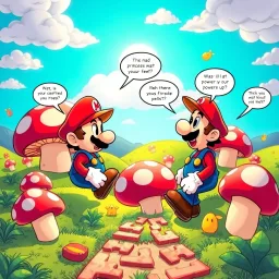 Sibling Rivalry: The Mushroom Kingdom Showdown - Text-based game