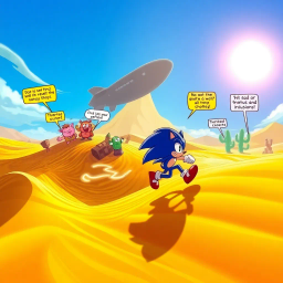 Sonic Sandstorm Showdown - Text-based game