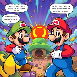 Sibling Smackdown: Mario vs. Luigi - Text-based game