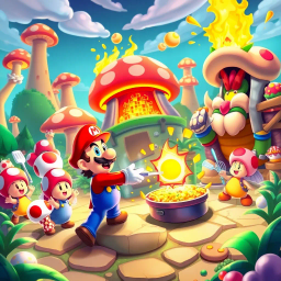 Mario's Secret Recipe Rebellion - Text-based game