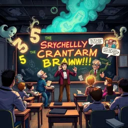 Scholarly Combat: The Blackboard Brawl - Text-based game