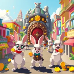 Bunny Bandits: The Golden Heist - Text-based game