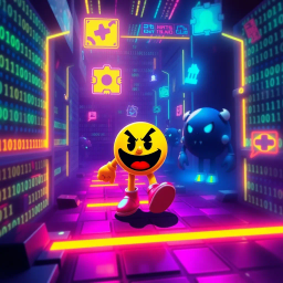 Pacman Chronicles: The Binary Pursuit - Text-based game