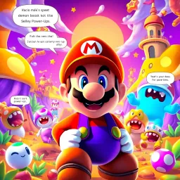 Mario's Monstrous Mayhem - Text-based game