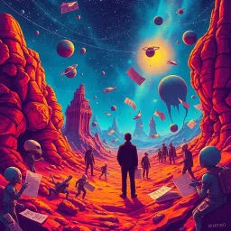Galactic Bureaucracy: The Cosmic Red Tape - Text-based game
