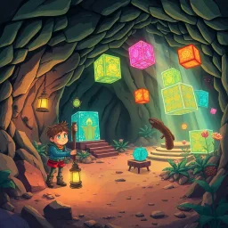 Cube Chronicles: The Mining Paradox - Text-based game