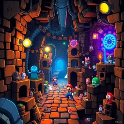 Dungeon of the Mario Maniac - Text-based game