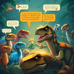 Dino Diplomacy: The Feathered Negotiators - Text-based game