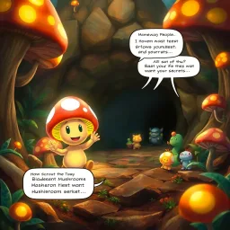 Mushroom Madness: The Underground Plot - Text-based game
