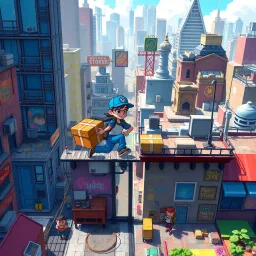Pixel Parade: Antics in the City - Text-based game