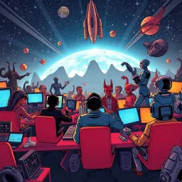 Space Hustle: The Musk Odyssey - Text-based game