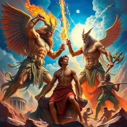 Divine Duel: Titan's Reckoning - Text-based game