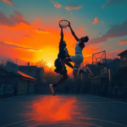 Dunk & Duel - Text-based game