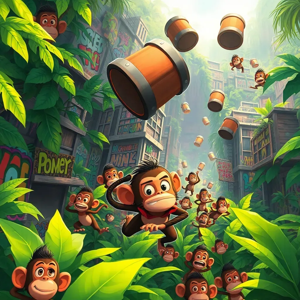 Barrel Brawl: Monkey Mayhem