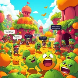 Melon Madness: The Great Green Onslaught - Text-based game