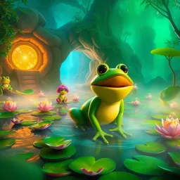 Frog Frenzy: Leap of Fate - Text-based game