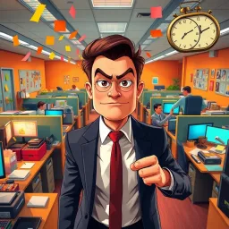 Rush Hour: The Office Escape - Text-based game