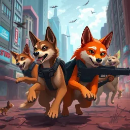 Bark Brigade: Canine Combat - Text-based game