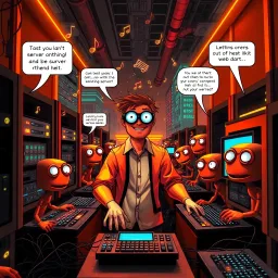 500 Internal Server Error: The Musical Chaos - Text-based game
