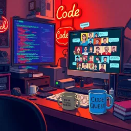 CodeQuest: The Asynchronous Chronicles - Text-based game