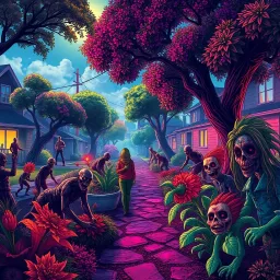 Botanical Battleground: Zombie Showdown - Text-based game