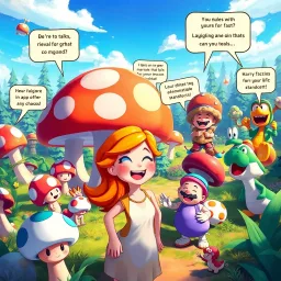 Mushroom Medley: Chaos in the Kingdom - Text-based game