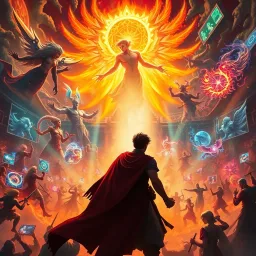 Divine Showdown: Godfighting Academy - Text-based game