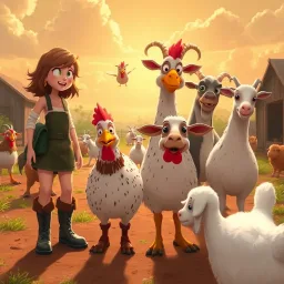 Feathered Folly: Farmyard Frenzy - Text-based game