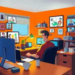 Light Laughter: The WFH Chronicles - Text-based game