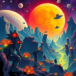 Galactic Misfits: The Cosmic Heist - Text-based game