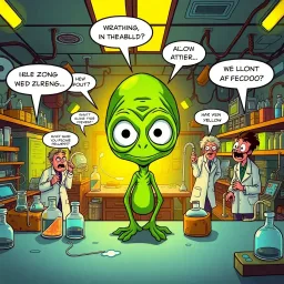 Alien Interaction: Dilemma at the Lab - Text-based game
