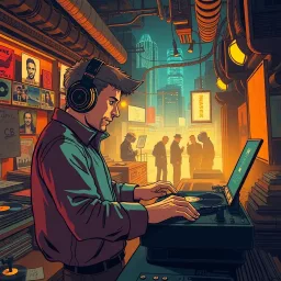 Vinyl Vanguard - Text-based game