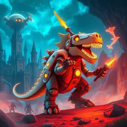 RoboDino: Knight of the Cosmic Age - Text-based game