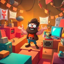 The Hairy Pit Puzzler - Text-based game