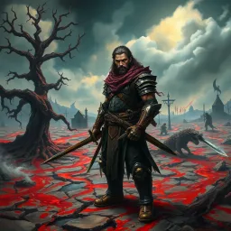 Scarred Legends: The Blood Wastes - Text-based game