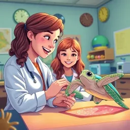 Turtle Tango: Magnetic Adventures - Text-based game