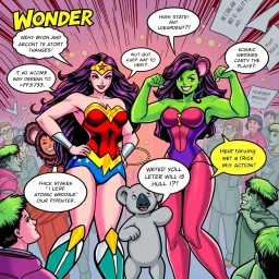 Wonder Wedge: The Ultimate Showdown - Text-based game