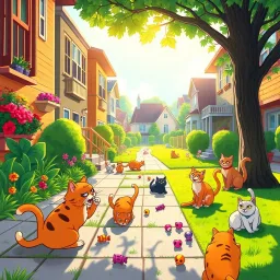 Whisker Wars: Feline Frenzy - Text-based game