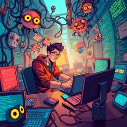FlakeQuest: The Endless Debugging - Text-based game