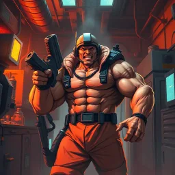 Musclebound Mayhem - Text-based game